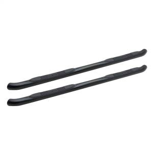 Westin - Westin E-Series 3 Round Nerf Step Bars Dual Step Pad Black Steel Mount Kit Included Rocker Mount - 23-2755