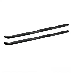 Westin - Westin Platinum 4 Oval Wheel To Wheel Step Bar Black Steel Mount Kit Included Body Mount For Double Cab - 24-54565