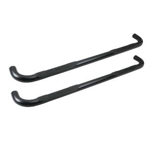 Westin - Westin Signature 3 Round Step Bar Dual Step Pad Black Steel Mount Kit Included - 25-0645