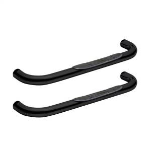 Westin - Westin Signature 3 Round Step Bar Extended Step Black Steel Mount Kit Included - 25-0675