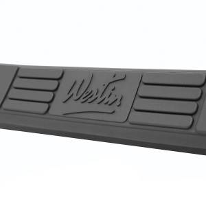 Westin - Westin Signature 3 Round Step Bar Dual Step Pad Black Steel Mount Kit Included Rocker Mount For King Cab - 25-2735