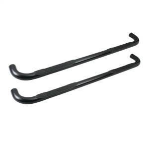 Westin - Westin Signature 3 Round Step Bar Dual Step Pad Black Steel Mount Kit Included Rocker Mount - 25-2755