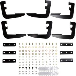 Westin - Westin Running Board Mount Kit Black Finish For Quad Cab - 27-2245