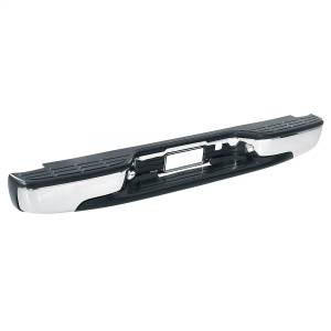 Westin - Westin Perfect Match Rear Bumper Chrome With Black Pads Full Assembly Incl. Face Bar Pads Light Assemblies Brackets Mounting Hardware - 31006