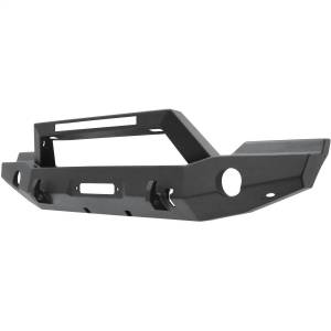 Westin - Westin WJ2 Full Width Front Bumper w/LED Light Bar Mount Steel Textured Black - 59-80055