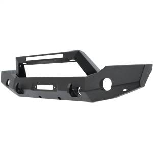 Westin - Westin WJ2 Full Width Front Bumper w/LED Light Bar Mount Steel Textured Black Incl. Mounting Bracket Hardware And Install Sheet - 59-80125