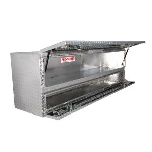 Westin - Westin Brute High Cap Stake Bed Contractor Tool Box Polished Aluminum L 72 in. x W 20 in. x H 24 in. w/Bottom Doors - 80-TB400-72