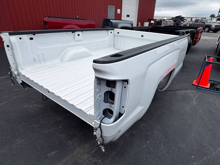 New 14-18 Chevy Silverado White 8ft Long Truck Bed