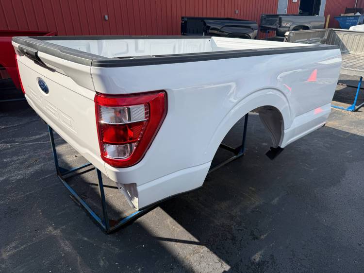 Ford  - New 21-23 Ford F-150 White 8ft Long Truck Bed "Complete"