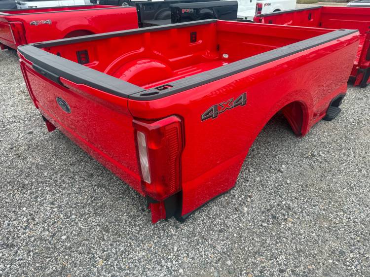 Ford  - New 23-C Ford F-250/F-350 Super Duty Race Red 8ft Long Bed Truck Bed-4x4 Decal-Complete