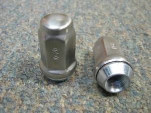 1/2 in. x 20 Stainless Steel Capped Trailer Lug Nuts
