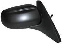 99-03 MAZDA PROTEGE MIRROR RH, Manual Remote, Black Textured Cap