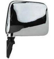85-86 NISSAN PICKUP MIRROR LH, Manual, Chrome, Deluxe 6 in. x8 in. 