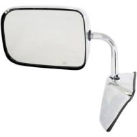 88-93 DODGE FULL SIZE PICKUP MIRROR LH, Manual, Chrome (Package 6 X 9\)"