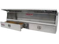 Unique Brute Commercial Class Toolboxes - TopSider - Unique - Unique Brute 72 in.x20 in.x24 in. High Capacity Stake Bed Contractor TopSider w/ Bottom Drawers Commercial Class