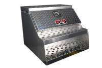 Unique Brute Commercial Class Toolboxes - Step Box - Unique - Unique Brute HD 30 in. x 24 in. x 28 in. HD Step Box .125 thick smooth body, .100 thick diamond door, .080 thick steps