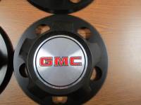 85-94 GMC Safari Van 15 in. Steel Wheel Black OEM Center Caps (Set of 4) - Image 2