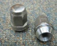 1/2 in. x 20 Trailer or Truck Car Wheel Stainless Steel Capped Trailer Lug Nuts (Set of 4)