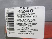 02-06 Chevy Trailblazer EXT/GMC Envoy XL Trail FX 4-Piece Tape-On Smoke Vent Visors - Image 3