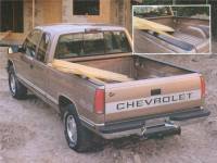 94-03 Chevy S-10/GMC Sonoma 7ft Long Bed Rail Gard Black Plastic Bed Rail w/o Stake Holes - Image 2