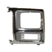 Grilles - Ford Grilles - OE - 80-86 Ford F-150/F-250/F-350 Chrome/Charcoal Driver's Side Headlight Bezel