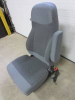 11-16 Ford F-650/F-750 Super Duty XLT Gray Cloth Non-AirRide Passenger's Side Bucket Seat - Image 4