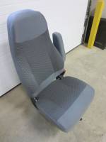11-16 Ford F-650/F-750 Super Duty XLT Gray Cloth Non-AirRide Passenger's Side Bucket Seat - Image 8