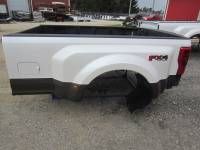 17-19 Ford F-250/F-350 Super Duty Pearl White/Brown 8ft Long Dually Bed Truck Bed - Image 7