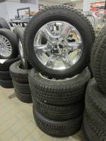 11-19 GMC Sierra 2500/3500 Denali 8 Lug 20 in. OEM Polished Aluminum Wheels & Goodyear SR-A LT265/60/R20