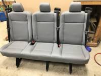 2015-2018 Ford Transit Van OEM Gray Vinyl 3-Passenger 62 in. Split Bench Seat - Image 2