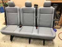 2015-2018 Ford Transit Van OEM Gray Vinyl 3-Passenger 62 in. Split Bench Seat - Image 3