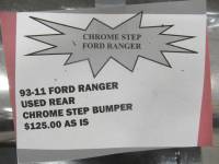 Used 93-11 Ford Ranger Rear Chrome Step Bumper - Image 6