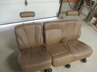 New and Used OEM Seats - Chevy/GMC Replacement Seats - 00-06 Chevy Suburban Brown Leather 2nd Row Rear Bench Seat