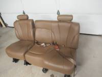 00-06 Chevy Tahoe Brown Leather 2nd Row Rear Bench Seat - Image 2
