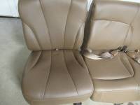 00-06 Chevy Tahoe Brown Leather 2nd Row Rear Bench Seat - Image 3