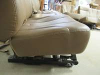 00-06 Chevy Tahoe Brown Leather 2nd Row Rear Bench Seat - Image 15