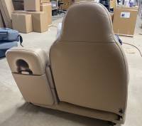 98-00 Ford F-150 Lariat OEM Front Tan Leather 60-Section Bench Seat RH Pass Side - Image 12
