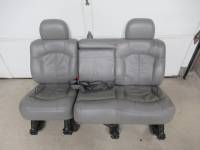 00-06 Chevy Suburban Gray Leather 2nd Row Rear Bench Seat - Image 2