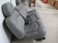 00-06 Chevy Suburban Gray Leather 2nd Row Rear Bench Seat - Image 3
