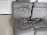 00-06 Chevy Suburban Gray Leather 2nd Row Rear Bench Seat - Image 6