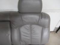 00-06 Chevy Suburban Gray Leather 2nd Row Rear Bench Seat - Image 13