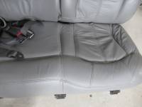 00-06 Chevy Suburban Gray Leather 2nd Row Rear Bench Seat - Image 14