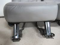 00-06 Chevy Suburban Gray Leather 2nd Row Rear Bench Seat - Image 9