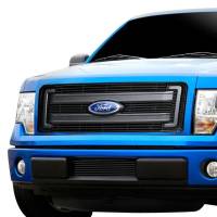 Carriage Works - 13-14 Ford F-150 Carriage Works 4-Pc Black Billet Main Grille - Image 2