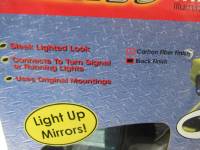97-04 Ford Truck CIPA Black Paintable Mirror W/ LED Light - Image 4