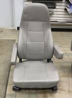 New and Used OEM Seats - Semi Replacement Seats - Freightliner M2 Semi Truck Gray Vinyl National Air Ride Bucket Seat w/ heat