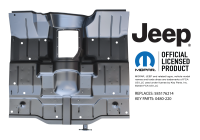Key Parts - 87-95 Jeep YJ Wrangler Full FLoor Pan Assembly - Image 2