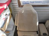 99-00 Ford F-250/F-350 Super Duty Tan Cloth Bucket Seats w/ Center Console - Image 8