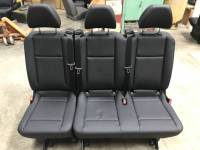16-23  Mercedes Benz Metris Van Black Leather 3-Passenger 3rd Row Bench Seat - Image 3