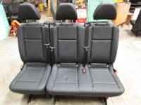 16-23  Mercedes Benz Metris Van Black Leather 3-Passenger 3rd Row Bench Seat - Image 4